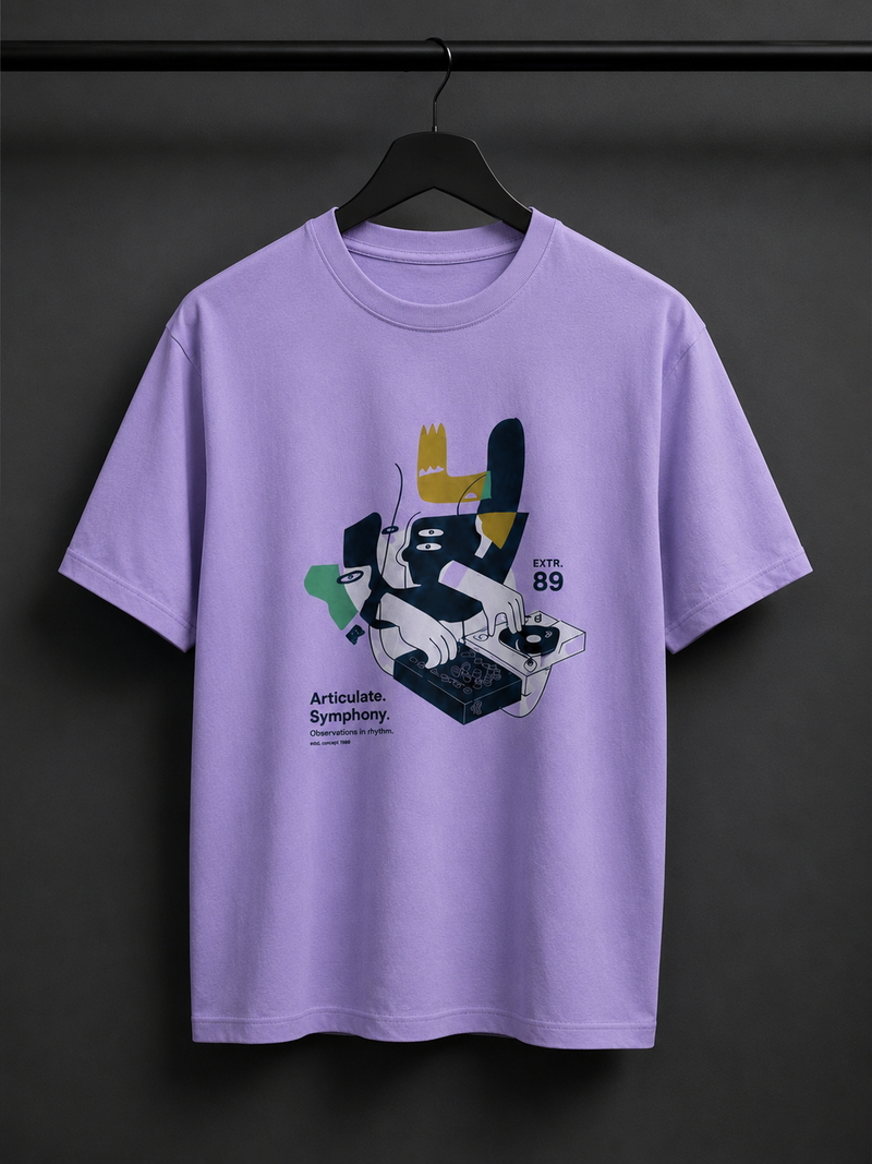 Pixel DJ Lavender Men's Classic Fit T-Shirt