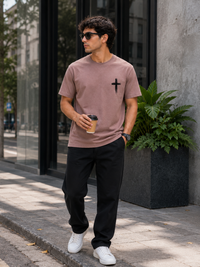 Adventure Back Print Mauve Men's Classic Fit T-Shirt