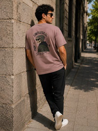 Limitless Back Print Mashroom Men's Classic Fit T-Shirt