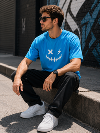 Smiley Face Blue Men's Classic Fit T-Shirt