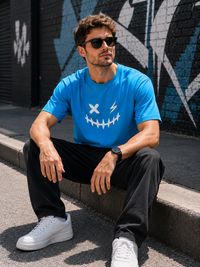 Smiley Face Blue Men's Classic Fit T-Shirt