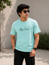 Stay Tuned Mint Green Men's Classic Fit T-Shirt
