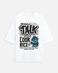 Yolo Graphic Oversized T-Shirt in White - Rivento Fashion oversized t-shirt for men