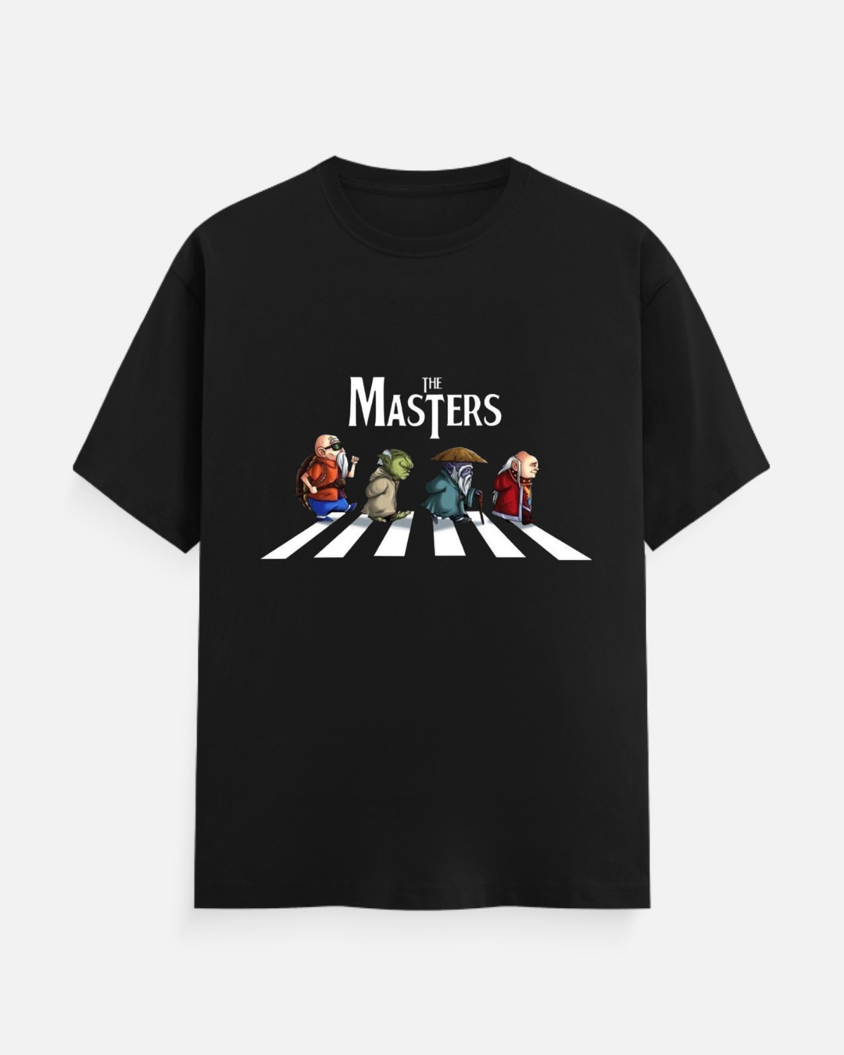 Be Master Black Minimal Graphic Oversized T-Shirt